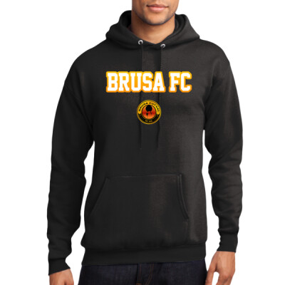 Brusa FC Logo Fleece Hoodie with flag on sleeve Thumbnail