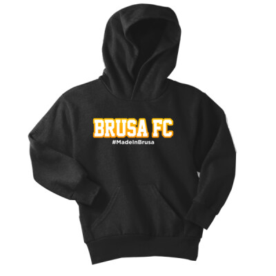 Youth #MadeInBrusa Fleece Hoodie with sleeve logo & flag Thumbnail