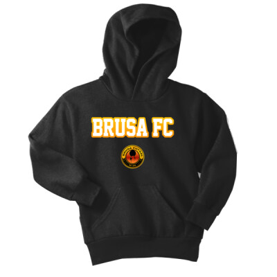 Youth Brusa FC logo Fleece Hoodie with flag on sleeve Thumbnail